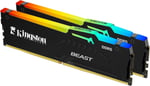 Kingston Beast RGB 32GB DDR5 6000MT/s CL36 DIMM Masaüstü Ram Kit (2x16GB) - KF560C36BBE2AK2/32TR