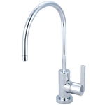 Kingston Brass KS8191CTL Continental Tek Saplı Su Filtrasyon Bataryası, Cilalı Krom, 12,7 cm