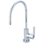 Kingston Brass KS8191CTL Continental Tek Saplı Su Filtrasyon Bataryası, Cilalı Krom, 12,7 cm