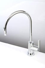 Kingston Brass KS8191CTL Continental Tek Saplı Su Filtrasyon Bataryası, Cilalı Krom, 12,7 cm