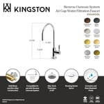 Kingston Brass KSAG8197DL Concord Su Filtrasyon Musluk, Fırçalanmış Pirinç