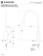 Kingston Brass KSAG8197DL Concord Su Filtrasyon Musluk, Fırçalanmış Pirinç