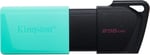 Kingston DataTraveler Exodia M DTXM/256 GB USB 3.2 Gen 1 - Çeşitli Renklerde Hareketli Kapak, Siyah - Seçenekler: 256 GB, 2x64GB, 64gb
