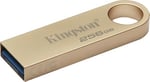 Kingston DataTraveler SE9 Gen 3-256GB - 220MB/s okuma - metal - USB bellek 3.2 Gen 1 -altın - Seçenekler: 256GB, 64GB, 128GB, 512GB