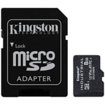 Kingston Endüstriyel microSD - 8 GB microSDHC Endüstriyel C10 A1 PSLC Kartı + SD Adaptör - SDCIT2/8 GB - Seçenekler: SD adaptörü ile, SD adaptörü olmadan, 8GB, 16GB, 32GB, 64GB