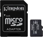 Kingston Endüstriyel microSD - 8 GB microSDHC Endüstriyel C10 A1 PSLC Kartı + SD Adaptör - SDCIT2/8 GB - Seçenekler: SD adaptörü ile, SD adaptörü olmadan, 8GB, 16GB, 32GB, 64GB