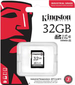 Kingston Endüstriyel SD Kart, 100MB/s'ye kadar, Yüksek Dayanıklılık, UHS-I U3 V30 A1, (SDIT/32GB) - Seçenekler: 32GB, 64GB, 8GB, 16GB