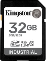 Kingston Endüstriyel SD Kart, 100MB/s'ye kadar, Yüksek Dayanıklılık, UHS-I U3 V30 A1, (SDIT/32GB) - Seçenekler: 32GB, 64GB, 8GB, 16GB