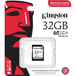 Kingston Endüstriyel SD Kart, 100MB/s'ye kadar, Yüksek Dayanıklılık, UHS-I U3 V30 A1, (SDIT/32GB) - Seçenekler: 32GB, 64GB, 8GB, 16GB