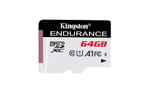 Kingston High-Endurance 64GB microSD Hafıza Kartı SDCE/64GB 95MB/s - 30MB/s kadar Okuma Yazma Kameralar, Araç Kameraları için
