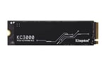 Kingston KC3000 PCIe 4.0 NVMe M.2 SSD - Masaüstü ve dizüstü bilgisayarlar için yüksek performanslı bellek -SKC3000S/1024G Siyah 1024GB - Seçenekler: 1024GB, 2048GB, 4096GB
