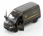 KiNSMART Mercedes-Benz Sprinter UPS Sürümü Teslimat Van 1:48 Ölçekli 5 inç