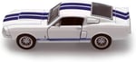 Kinsmart (White) - Scale 1/38 1967 Ford Shelby Mustang GT-500 diecast car White