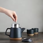 Kinto Ceramic Lab Çaydanlık 500 ml Siyah