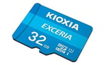 KIOXIA EXCERIA 32GB microSDHC Kart – UHS-I, R100MB/s okuma