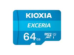 KIOXIA EXCERIA 64GB microSDXC Kart – UHS-I, R100MB/s okuma