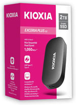 KIOXIA EXCERIA PLUS G2 2TB Taşınabilir SSD – USB 3.2 Gen2, 1050MB/s Okuma, 1000MB/s Yazma