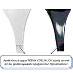 Kır Düğünü Stiletto Çime Batmaz Aparat, Topuklu Ayakkabı Topuk Ucu Koruyucu Şeffaf Silikon Plastik, Topuk Sesi Önleyici, 1 Çift