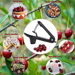 Kiraz Pitter - Paslanmaz Çelik Zeytin ve Kiraz Pitters Oyma Aleti Yerden Tasarruflu Kilit Tasarımı, Kiraz Reçeli için Çok Fonksiyonlu Meyve Çukuru Sökücü (Siyah)