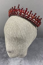 Kırmızı Catherine Taşlı Kına Ve Gelin Tacı