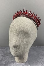 Kırmızı Catherine Taşlı Kına Ve Gelin Tacı