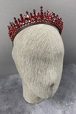 Kırmızı Catherine Taşlı Kına Ve Gelin Tacı