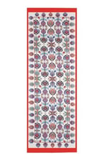 Kırmızı İznik Desen İpek Fular