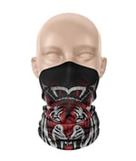 Kırmızı Kaplan Desenli Bandana Boyunluk, Çok Amaçlı Boyunluk, Bandana, Esnek Yüz Maskesi, Spor Outdoor, Kafa Bandı, Erkek Bandana, Kadın Bandana… Outdoor