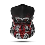 Kırmızı Kaplan Desenli Bandana Boyunluk, Çok Amaçlı Boyunluk, Bandana, Esnek Yüz Maskesi, Spor Outdoor, Kafa Bandı, Erkek Bandana, Kadın Bandana… Outdoor