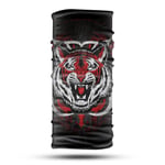 Kırmızı Kaplan Desenli Bandana Boyunluk, Çok Amaçlı Boyunluk, Bandana, Esnek Yüz Maskesi, Spor Outdoor, Kafa Bandı, Erkek Bandana, Kadın Bandana… Outdoor