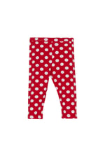 Kırmızı Kız Çocuk Polka-Dot Desen Kapri
