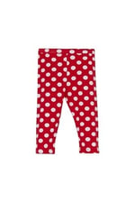Kırmızı Kız Çocuk Polka-Dot Desen Kapri