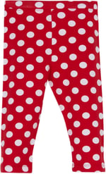 Kırmızı Kız Çocuk Polka-Dot Desen Kapri