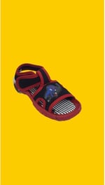 Kırmızı Siyah Gezer 00117 Unisex Çocuk Sandalet-1