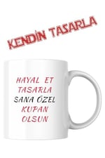 Kişiye Özel Kendin Tasarla Yüksek Kalite Ultra Beyaz Kupa