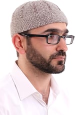 Kışlık Kadife Takke Katlamalı Desenli