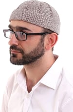 Kışlık Kadife Takke Katlamalı Desenli