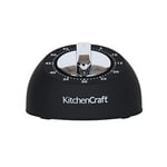Kitchen Craft mekanik zamanlayıcı, mutfak için, siyah
