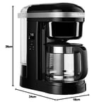 Kitchenaid Classic Filtre Kahve Makinesi 5KCM1208 Onyx Black-EOB