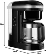 Kitchenaid Classic Filtre Kahve Makinesi 5KCM1208 Onyx Black-EOB