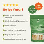 Kito Kurutulmuş Dana Kelle Derisi Çiğnemelik Köpek Ödül Maması%100 Doğal, Glutensiz, Organik 100 gr (Dog Treat)
