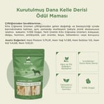 Kito Kurutulmuş Dana Kelle Derisi Çiğnemelik Köpek Ödül Maması%100 Doğal, Glutensiz, Organik 100 gr (Dog Treat)