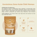 Kito Kurutulmuş Dana Kulak Çiğnemelik Köpek Ödül Maması%100 Doğal, Glutensiz, Organik 100 gr (Dog Treat)