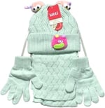 Kitti 4-8 Yaş Kız Çocuk Atkı Bere Eldiven İçi Polarlı 3'lü Takım 24170-04