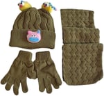 Kitti 4-8 Yaş Kız Çocuk Atkı Bere Eldiven İçi Polarlı 3'lü Takım 24170-04