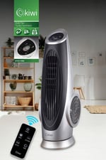 Kiwi KFAN-7690 Kumandali Turbo Fan Vantilatör, Gri