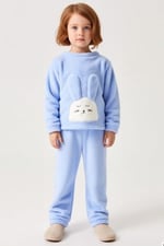 Kız Çocuk Bisiklet Yaka Standart Kol Uzun Kol Regular Kalıp Peluş Örme Pijama Takımı Dayanıklı - Seçenekler: 3-4 Yıl, 4-5 Yıl, 5-6 Yıl, 6-7 Yıl, 7-8 Yıl, 8-9 Yıl...