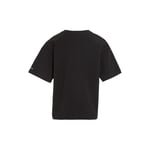 Kız Çocuk Ck Logo Boxy T-Shirt - Siyah