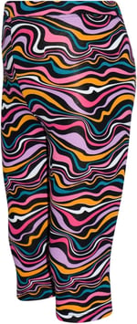 Kız Çocuk Colorful Waves Desen Kapri