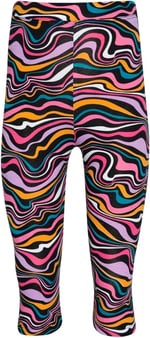 Kız Çocuk Colorful Waves Desen Kapri